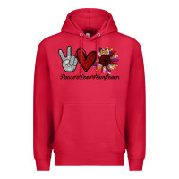 Cardinal peace love sunflower Premium Hoodie - Bettercallsaul