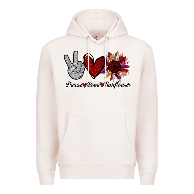 Peace Love Sunflower Premium Hoodie by Bettercallsaul | Teevron