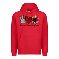 Red peace love sunflower Premium Hoodie - Bettercallsaul