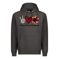 Smoke peace love sunflower Premium Hoodie - Bettercallsaul