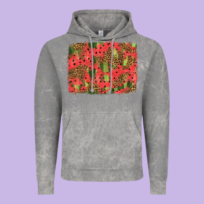 Watermelon Leopard Pattern Background Vintage Hoodie Designed By Hra Design Shop