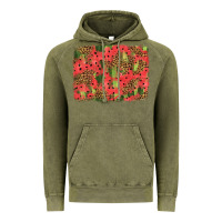 Vintage Olive watermelon leopard pattern background Vintage Hoodie - HRA Design Shop