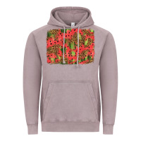 Vintage Zinc watermelon leopard pattern background Vintage Hoodie - HRA Design Shop