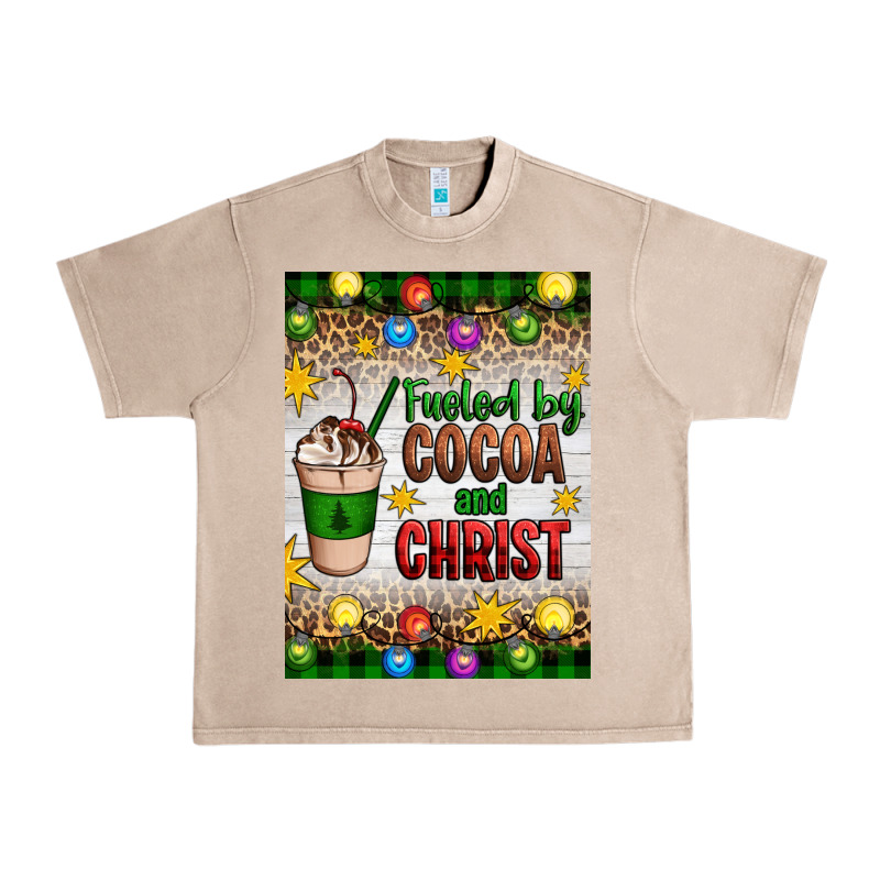 Christmas Fueled By Cocoa And Christ Urban Heavy Tee by Artiststas | Teevron