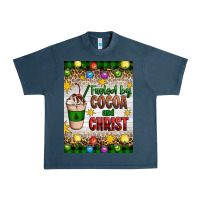 Midnight Navy christmas fueled by cocoa and christ Urban Heavy Tee - Artiststas