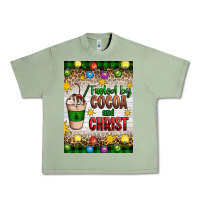 Oil Green christmas fueled by cocoa and christ Urban Heavy Tee - Artiststas