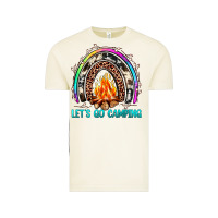 Vintage Arctic let's go camping rainbow Vintage Tee - JahusDesignShop