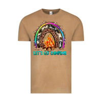 Vintage Camel let's go camping rainbow Vintage Tee - JahusDesignShop