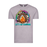 Vintage Zinc let's go camping rainbow Vintage Tee - JahusDesignShop