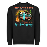 Black the best days are spent camping Heavyweight Sweatshirt - JahusDesignShop