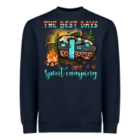Navy the best days are spent camping Heavyweight Sweatshirt - JahusDesignShop