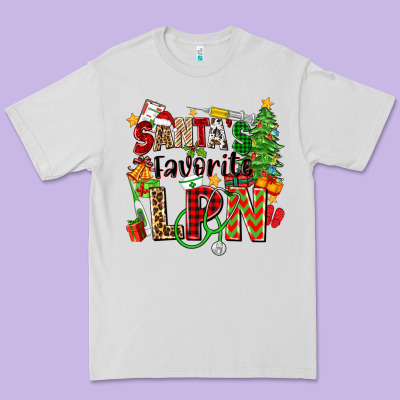 Santa's Favorite Lpn Premium Tee Designed By Zillion Design Studio