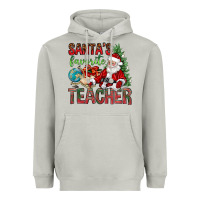 Santa's Favorite Teacher Heavyweight Hoodie | Teevron