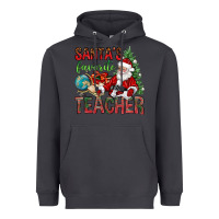 Smoke Santa's Favorite Teacher Heavyweight Hoodie - BundleAndBundleShop