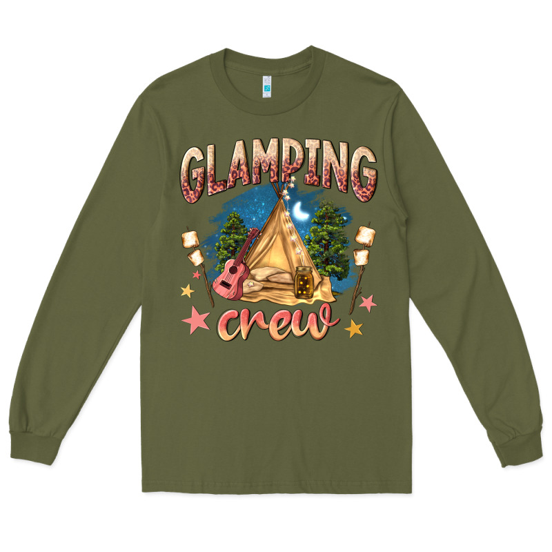 Glamping Crew Long Sleeve Tee by NancyCooperArtShop | Teevron