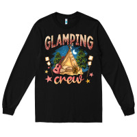 Black glamping crew Long Sleeve Tee - NancyCooperArtShop