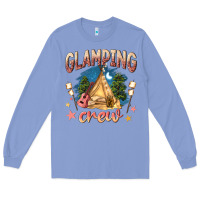 Colony Blue glamping crew Long Sleeve Tee - NancyCooperArtShop