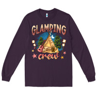 Plum glamping crew Long Sleeve Tee - NancyCooperArtShop