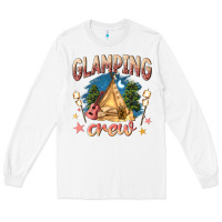 White glamping crew Long Sleeve Tee - NancyCooperArtShop