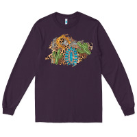 Plum horseshoe leopard gemstone cactus patch Long Sleeve Tee - AdoDesignShop