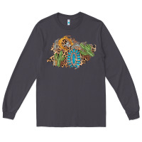 Smoke horseshoe leopard gemstone cactus patch Long Sleeve Tee - AdoDesignShop