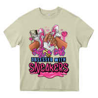 Mossy Just a girl obsessed with sneakers Heavy Core Tee - RanaPortraitStore