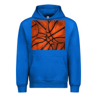 Cobalt distressed basketball pattern Urban Hoodie - TumblerDesignByShophia