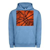 Pigment Pebble Blue distressed basketball pattern Urban Hoodie - TumblerDesignByShophia