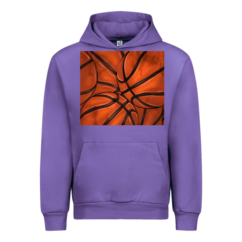 Distressed Basketball Pattern Urban Hoodie by TumblerDesignByShophia | Teevron