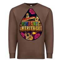 Chestnut teardrop Hispanic Heritage Premium Sweatshirt - BundleAndBundleShop