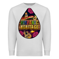 Dove Grey teardrop Hispanic Heritage Premium Sweatshirt - BundleAndBundleShop