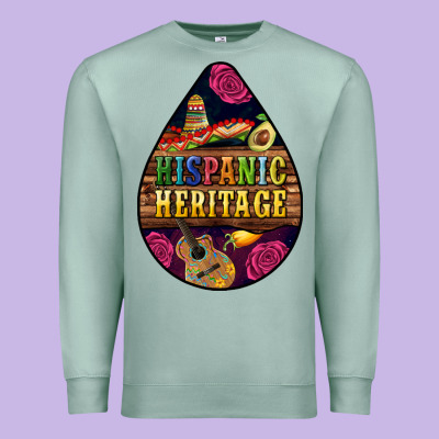 Teardrop Hispanic Heritage Premium Sweatshirt Designed By Bundleandbundleshop