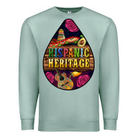Seafoam teardrop Hispanic Heritage Premium Sweatshirt - BundleAndBundleShop