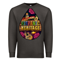 Smoke teardrop Hispanic Heritage Premium Sweatshirt - BundleAndBundleShop