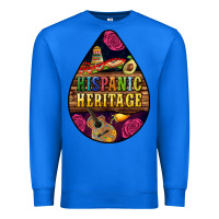 True Royal teardrop Hispanic Heritage Premium Sweatshirt - BundleAndBundleShop