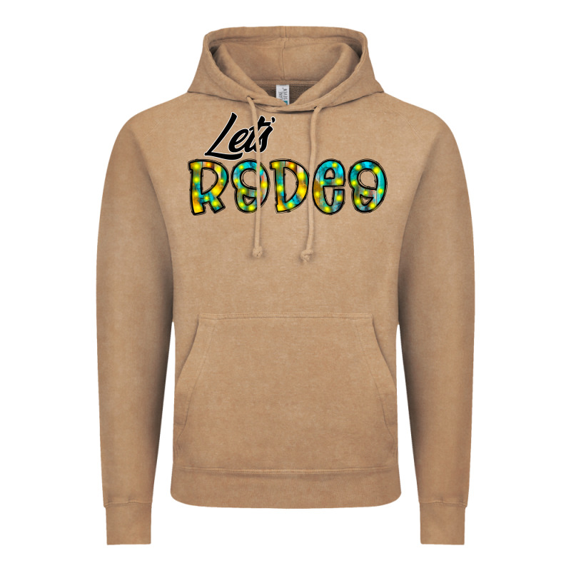 Let's Rodeo Vintage Hoodie by CowhideDigitalArt | Teevron
