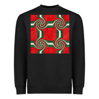 Black retro christmas seamless pattern Heavyweight Sweatshirt - BundleAndBundleShop
