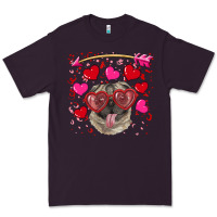 Plum Valentine's day  pug Premium Tee - RanaPortraitStore