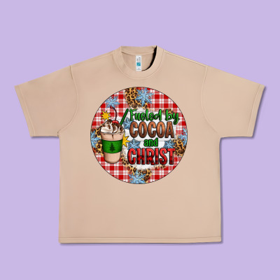 Christmas Fueled By Cocoa And Christ Ornament Urban Heavy Tee Designed By Artiststas