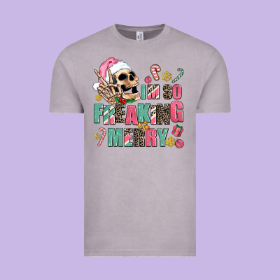 I M So Freaking Merry Vintage Tee Designed By Adodesignshop