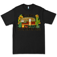 Black camping is my happy place caravan Premium Tee - BarkalooDesign