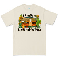 Bone camping is my happy place caravan Premium Tee - BarkalooDesign