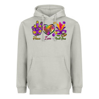Moon Dust Peace Love Mardi Gras Heavyweight Hoodie - BundleAndBundleShop