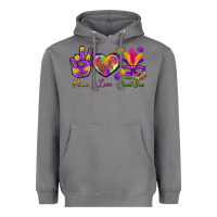 Storm Peace Love Mardi Gras Heavyweight Hoodie - BundleAndBundleShop