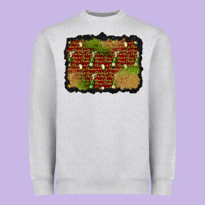 Christmas Champagne Background Heavyweight Sweatshirt Designed By Bundleandbundleshop
