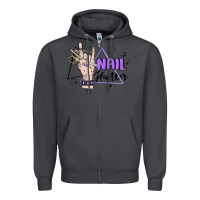 Smoke nail hustler Zipper Hoodie - MaliasSmallBusiness