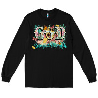 Black god is my refugee and strength Long Sleeve Tee - NancyCooperArtShop