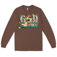Chestnut god is my refugee and strength Long Sleeve Tee - NancyCooperArtShop