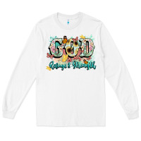 White god is my refugee and strength Long Sleeve Tee - NancyCooperArtShop