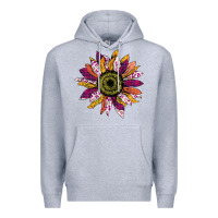 Heather Grey sunflower png Premium Hoodie - Bettercallsaul